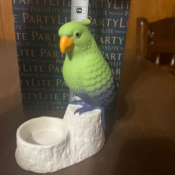 Partylite Verde Parrot Tealight Candle Holder P93014 With Original Box Bird - Picture 2 of 11